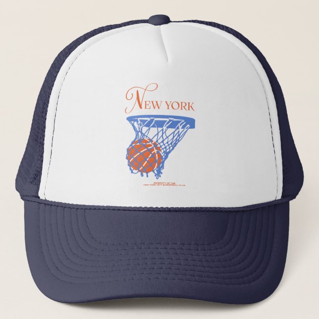 Casquette Conception de sport rétro de basket-ball de New Yo (Devant)