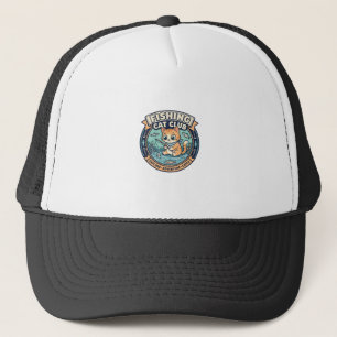 Casquette Conception de T-Shirt de Chat de Pêche - Chat de P