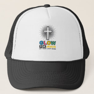 Casquette Conception de t-shirt lumineux Croix chrétienne Br