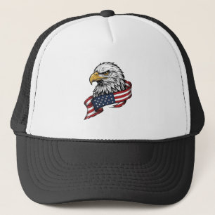 Casquette Conception de T-shirt patriotique avec aigle gravé