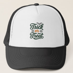 Casquette Conception de typographie Halloween Trick Or Treat