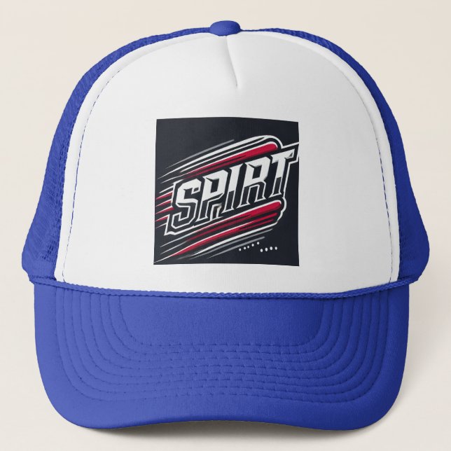 Casquette Conception de typographie sportive audacieuse SPIR (Devant)