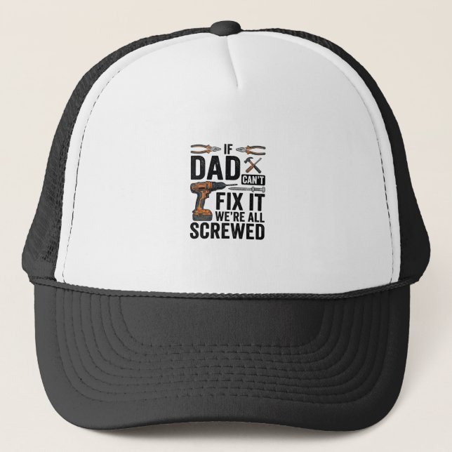 Casquette Conception de vecteur de citation d'outil vissé dr (Devant)