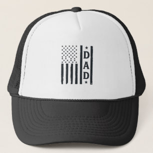 Casquette Conception de vecteur de drapeau américain de papa