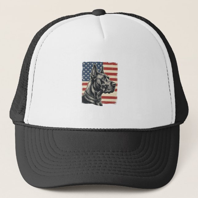 Casquette Conception de vecteur de drapeau patriotique Great (Devant)