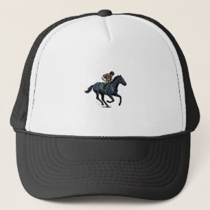 Casquette Conception de vecteur de jockey de course de cheva