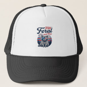 Casquette Conception de vecteur patriotique de raton laveur