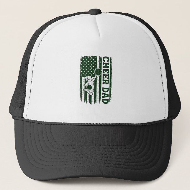 Casquette Conception de vecteur vintage de drapeau américain (Devant)