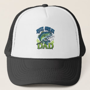 Casquette Conception de vecteur vintage de pêche à la basse 