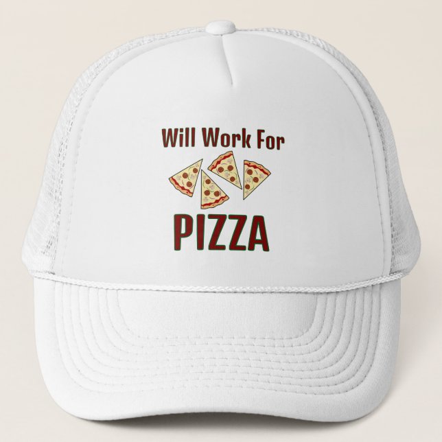 Casquette Conception des tranches de pizza (Devant)