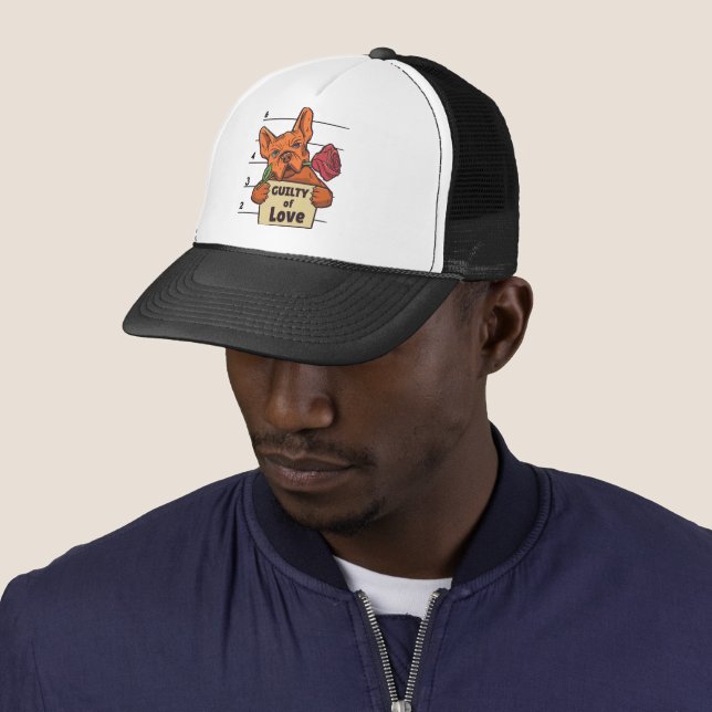 Casquette Conception drôle d'amant de bouledogue français (En situation)