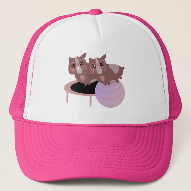 Casquette Conception drôle de fitness pour cochons d'Inde (Devant)