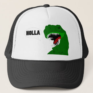 Casquette Conception drôle de Holla de dinosaure de T-rex