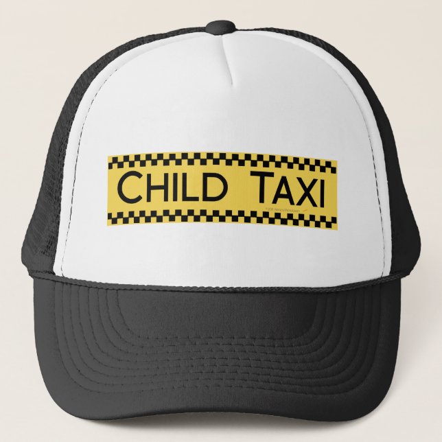 Casquette Conception drôle de taxi d'enfant pour conduire (Devant)