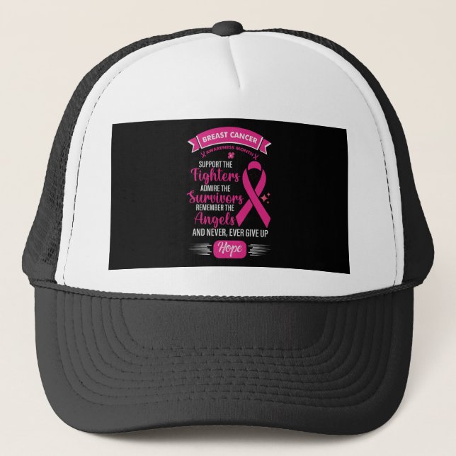 Casquette Conception du Mois de sensibilisation au cancer du (Devant)
