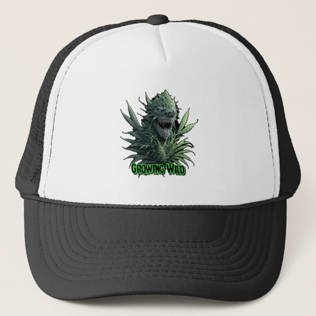 Casquette Conception du plante de mauvaises herbes cool "Gro (Devant)