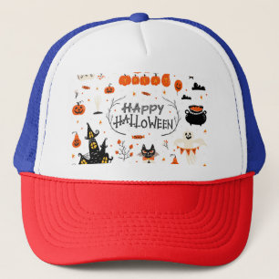 Casquette Conception d'un jeu Vintage d'éléments Halloween