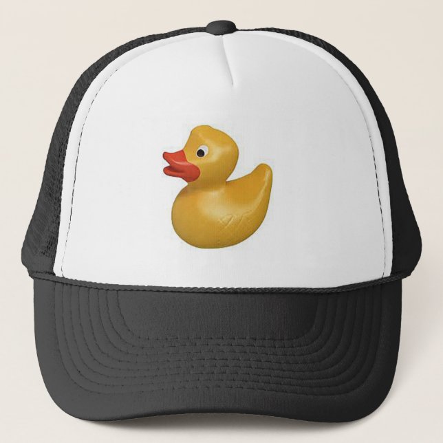 Casquette conception en caoutchouc jaune de canard (Devant)