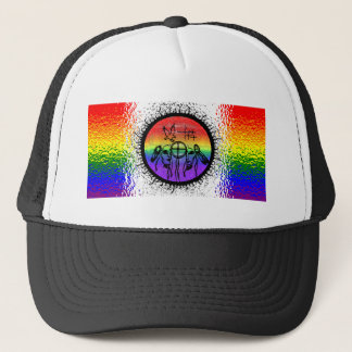 Casquette Conception en verre de drapeau de deux esprits
