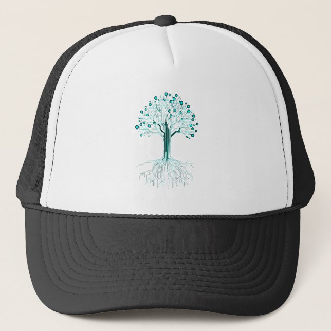 Casquette Conception Graphique de Programmation de Codage Bi (Devant)