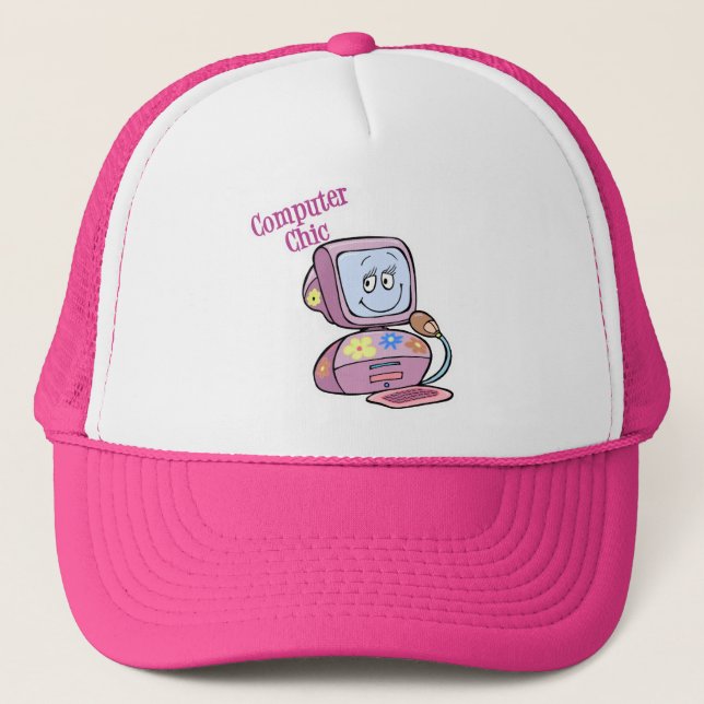 Casquette Conception Informatique Mignonne et Élégante (Devant)