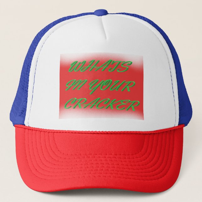 Casquette Conception ludique de Noël rouge blanc et vert (Devant)