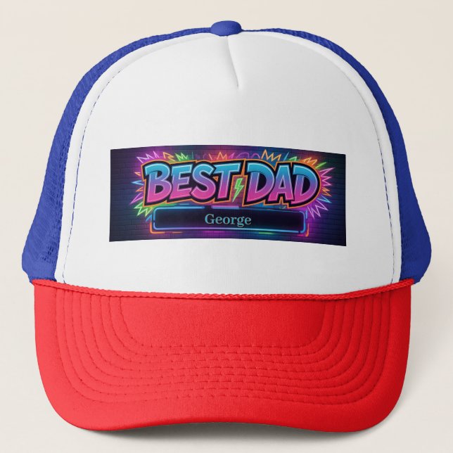 Casquette Conception "MEILLEUR PÈRE" avec espace réservé pou (Devant)