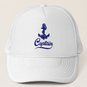 Casquette Conception nautique d'ancre de voilier capitaine
