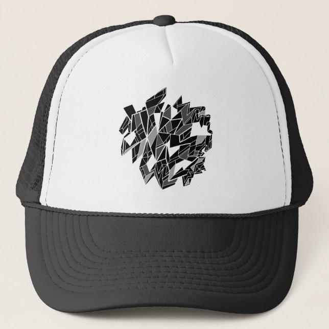 Casquette Conception Noir et Blanc (Devant)