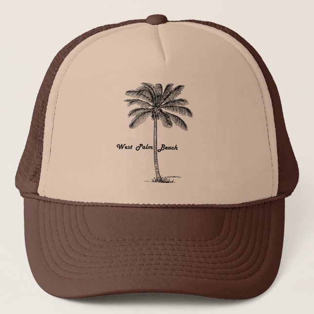 Casquette Conception noire et blanche de West Palm Beach et (Devant)