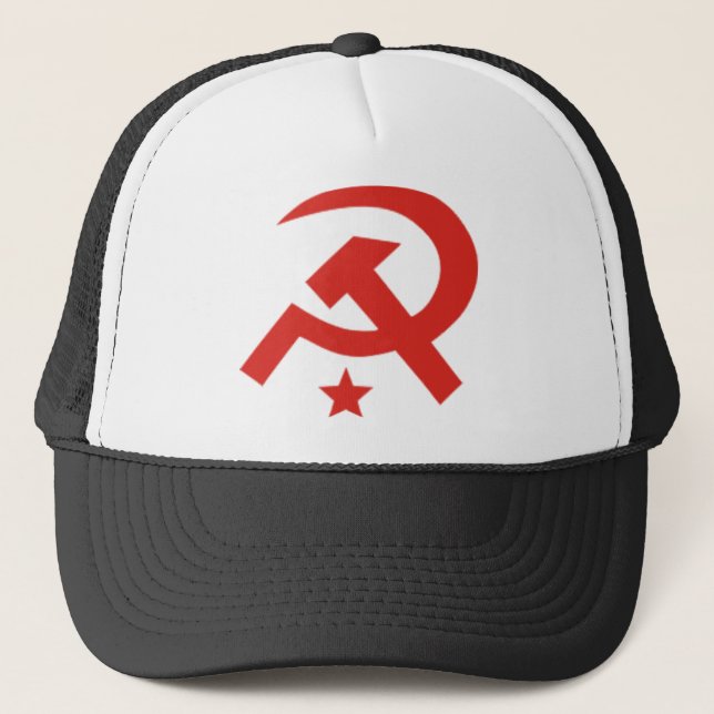 Casquette Conception soviétique de marteau et de faucille (Devant)
