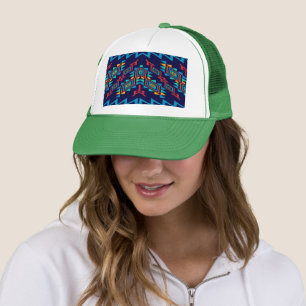 Casquette Conception tordue d'abrégé sur formes