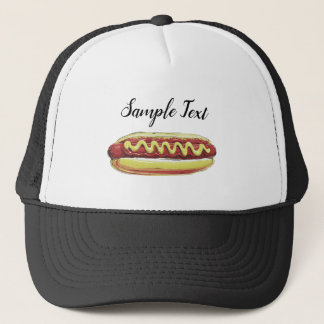 CASQUETTE CONCEPTION VECTORIELLE DE FOODIE HOTDOG