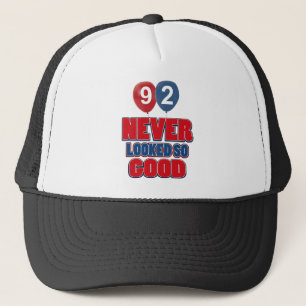 Casquette conceptions d'anniversaire de 92 ans