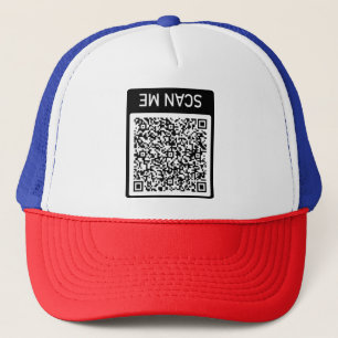 Casquette Concevez votre exemple de chapeau de code QR drôle