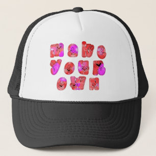 Casquette Concevez Votre Propre Impression D'art De Coeurs