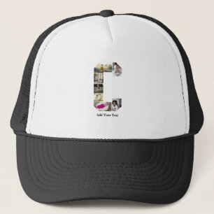 Casquette Concevez votre propre lettre C Photo Collage