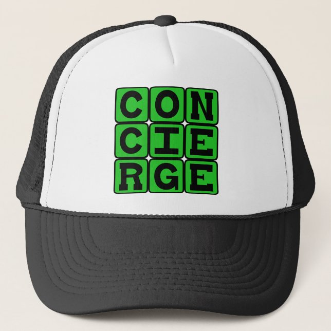 Casquette Concierge, Poste de service (Devant)