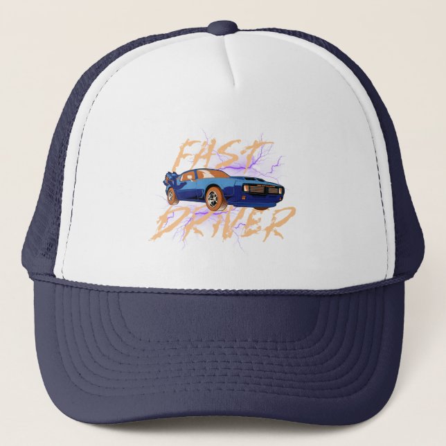 Casquette CONDUCTEUR RAPIDE - bleu (Devant)