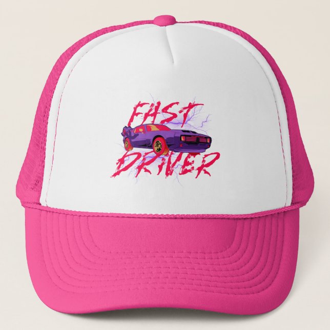 Casquette CONDUCTEUR RAPIDE - violet (Devant)
