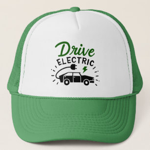 Casquette Conduite Electrique Green Black Automobile