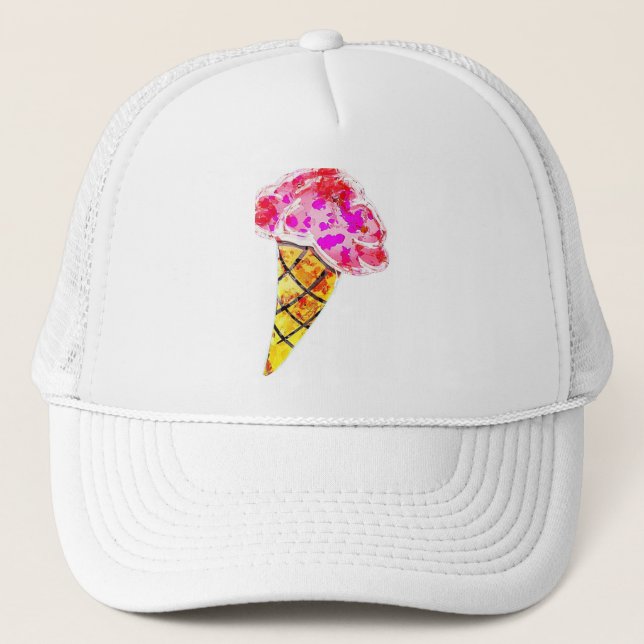 Casquette Cône de crème glacée (Devant)