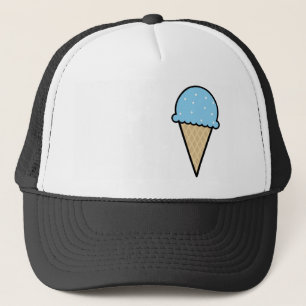 Casquette Cône de crème glacée bleue