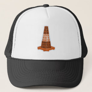 Casquette Cône de route Orange Taraffic cône