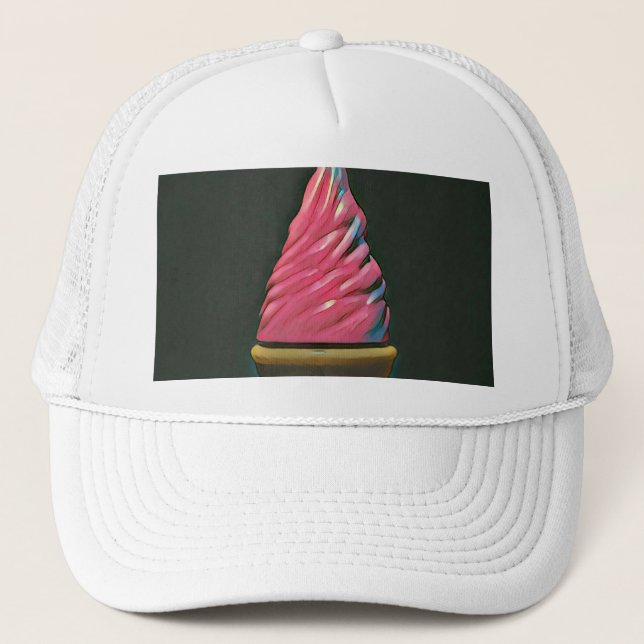 Casquette cône vintage de crème glacée (Devant)