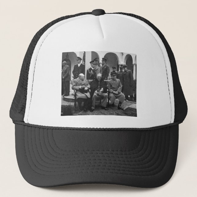 Casquette Conférence Roosevelt Stalin Churchill 1945 de (Devant)