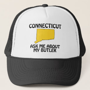 Casquette Connecticut - Demandez-moi à propos de mon majordo