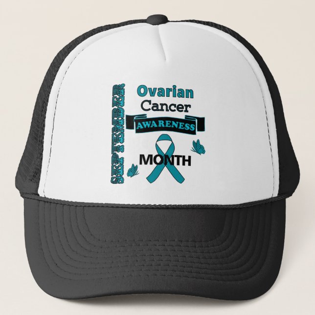 Casquette Conscience de Cancer ovarien (Devant)