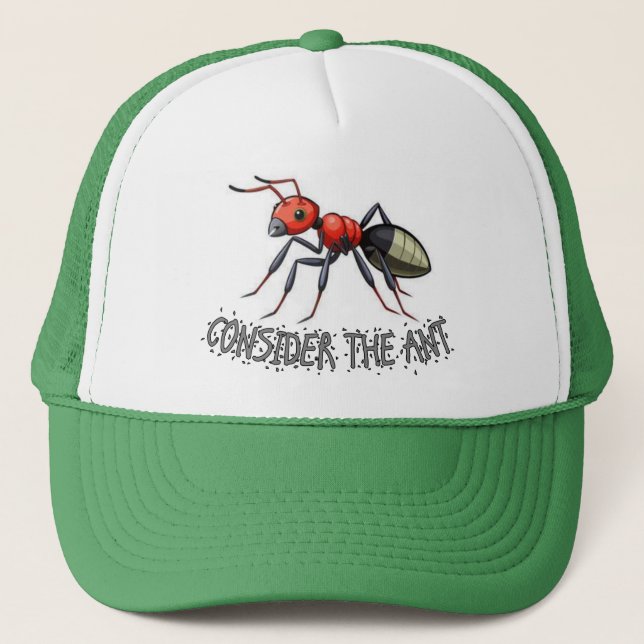 Casquette Considérez le chapeau de fourmi (Devant)