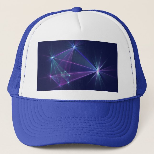 Casquette Constellation, Abstract Fantasy Fractal Art (Devant)